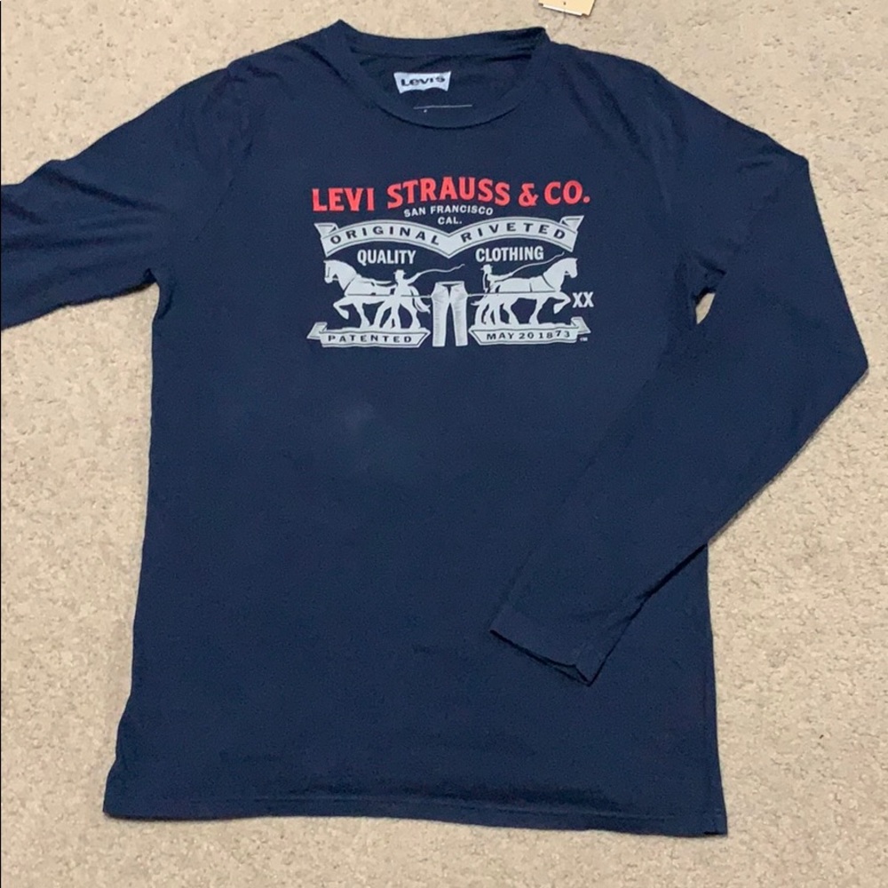 Levi Strauss & Co. Navy Blue Long Sleeve Shirt